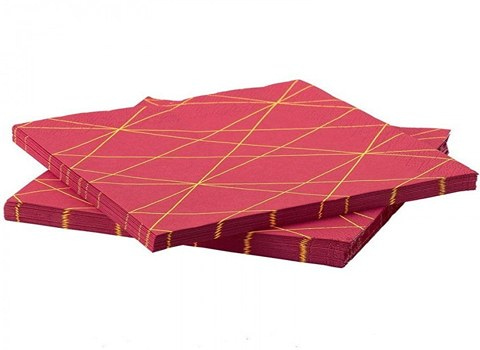 تصویر 1 از دستمال کاغذی قرمز کیفیت بالا و مرغوبیت